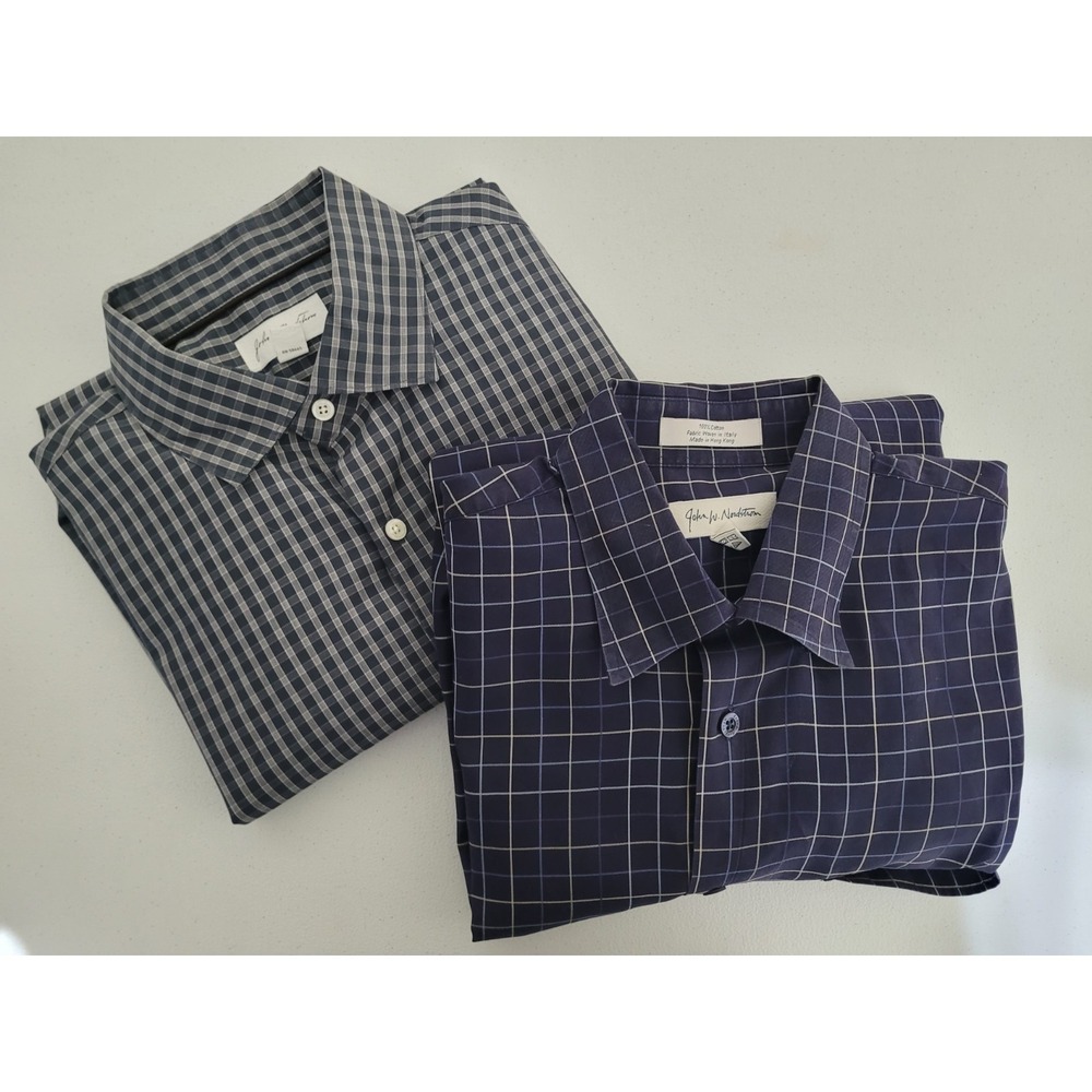John W Nordstrom Button Down Shirt Lot Mens Size Large Long Sleeve Pockets